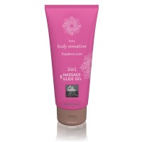 SHIATSU 2IN1 MASSAGE & GLIDE GEL RASPBERRY